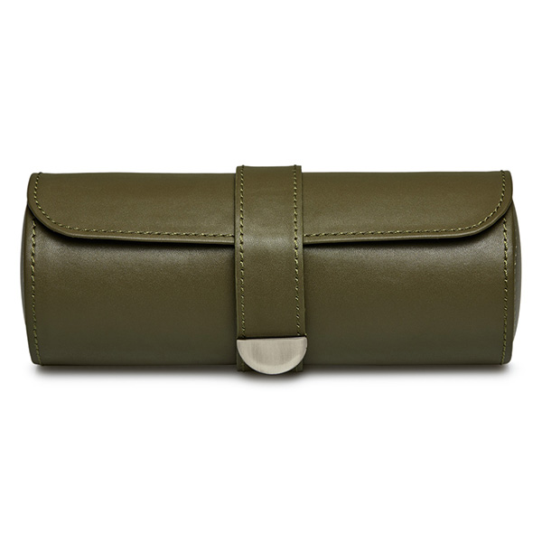 Wolf Olive Earth Trip Watch Roll